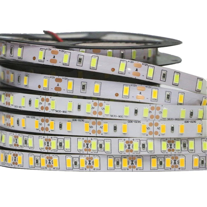 DC 12V Super Bright SMD 5630 5730 Lights IP20 Flexible Tape Ribbon String Lamp Led Strip Light 60leds/m 90leds/m 120leds/m