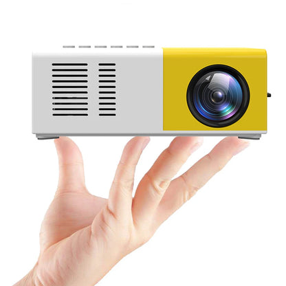 Salange J9Pro Mini Projector LED Home Media Player Audio Portable Proyectors 480x360 Pixels Supports 1080P HDMI USB Video Beamer