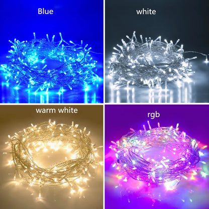 LED Fairy Strings Light Outdoor Waterproof Garland 220V 10M 20M 50M For Christmas Party Wedding Birthday Decoration Lamp