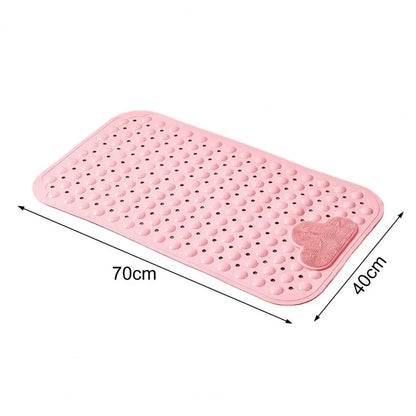 Bath Mat Cloud Massage Leak Hole Suction Cup Bubble Design Non-slip Fall Prevention Anti-skid Bathroom Tub Shower Foot Mat