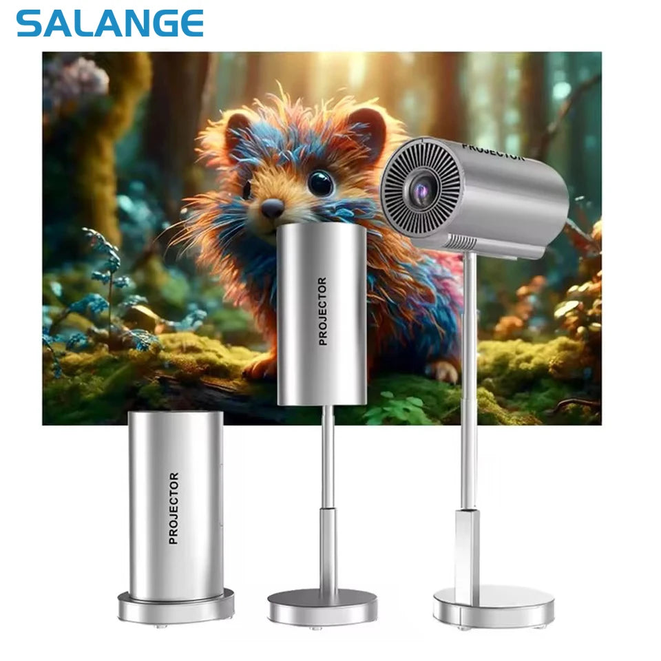 Salange X5 Mini Native 1080P HD 4K Video Projector Android WiFi Bluetooth 3D Surround Sound Portable Outdoor Office Home Theater