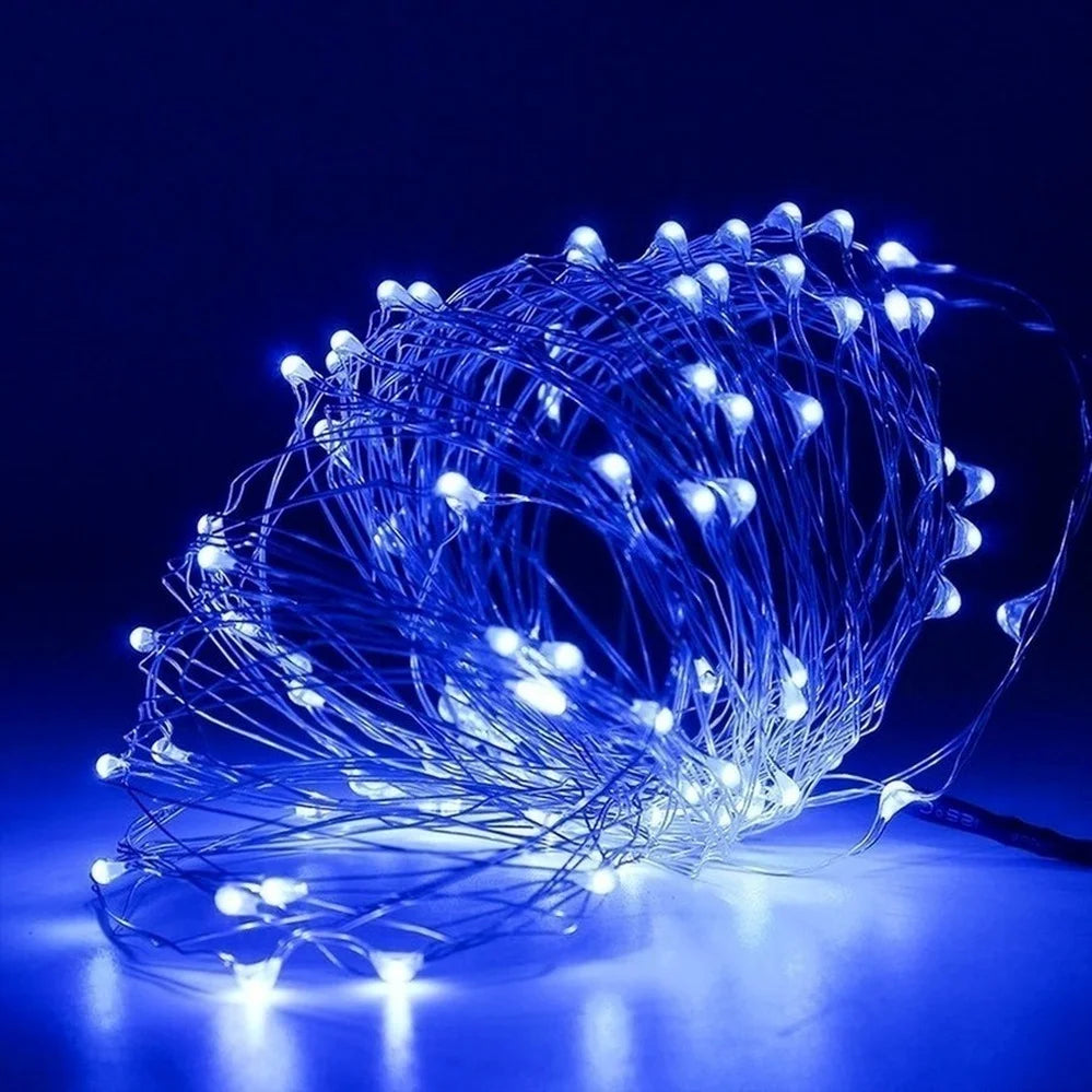 10pcs 6pcs Copper Wire LED String Lights Holiday Fairy Lights Garland Christmas Tree Decor Wedding Party DIY Natal Navidad 2022