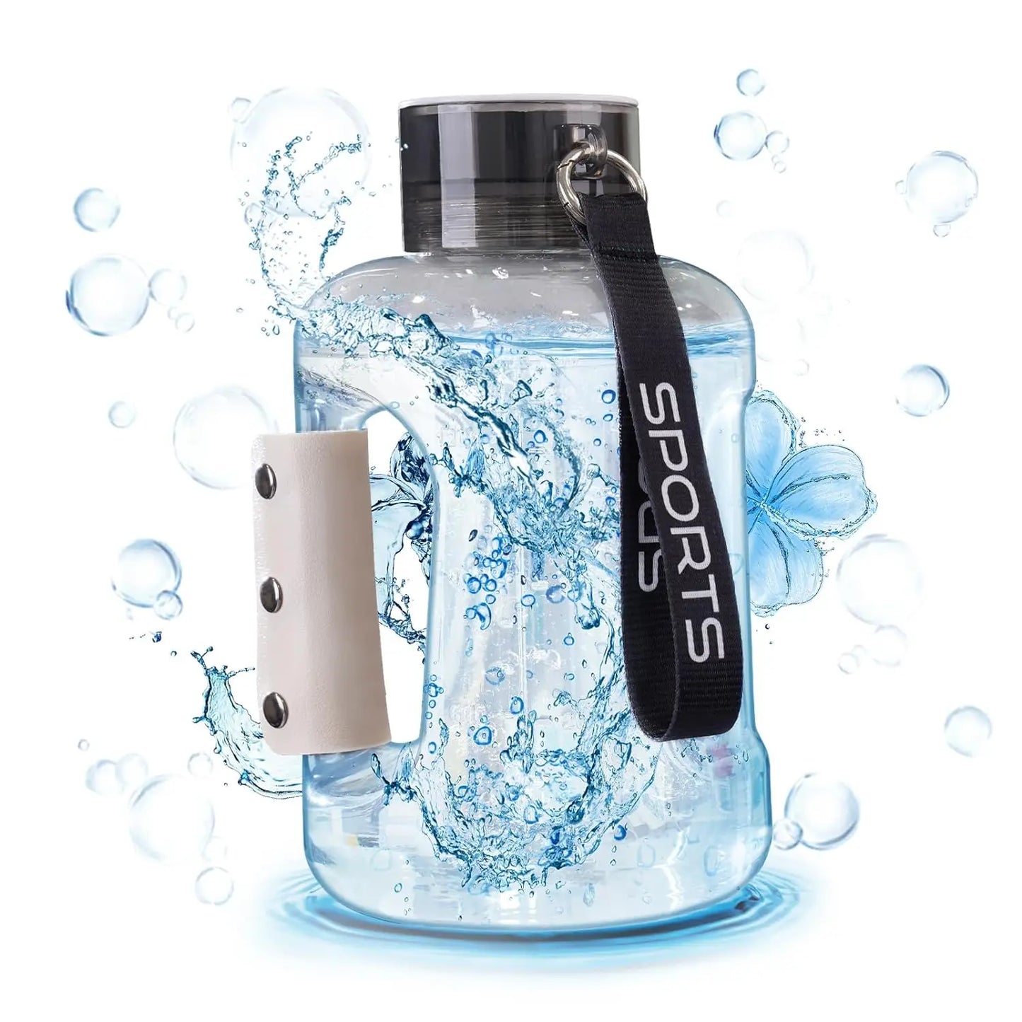 1.5l Hydrogen Water Bottle,2500ppb Portable Hydrogen Water Bottle Generator Food Grade Material Sports Water Bottle