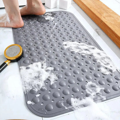 Bath Mat Cloud Massage Leak Hole Suction Cup Bubble Design Non-slip Fall Prevention Anti-skid Bathroom Tub Shower Foot Mat