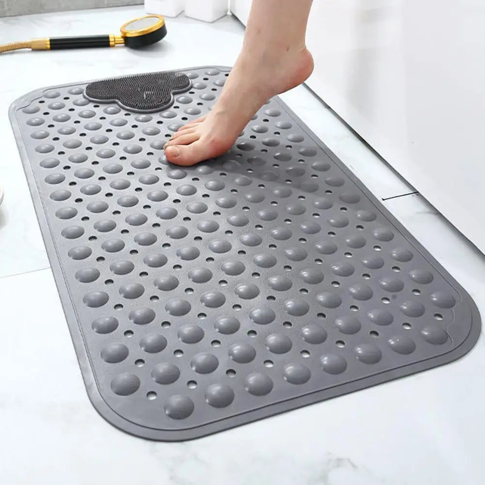 Bath Mat Cloud Massage Leak Hole Suction Cup Bubble Design Non-slip Fall Prevention Anti-skid Bathroom Tub Shower Foot Mat