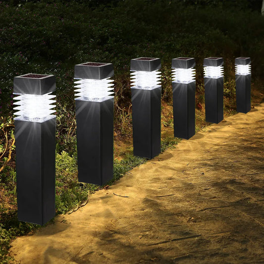 Solar Garden Lights LED Solar Pathway Lights Outdoor IP65 Waterproof Landscape Lighting Decor for Backyard Walkway Driveway