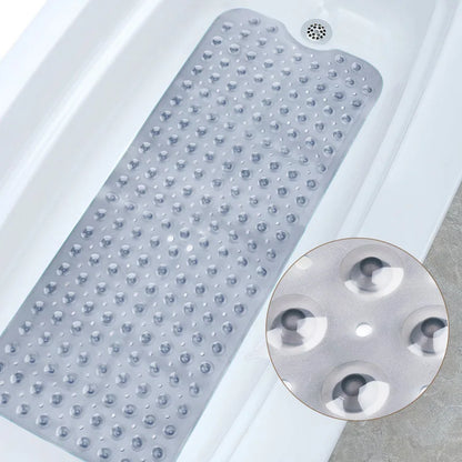 Bath Tub Shower Safety Mat Bathtube Carpet Foot Massage PVC Anti-Slip Shower Mat with Section Cups Foot Mats Bathoroom Bath Mat