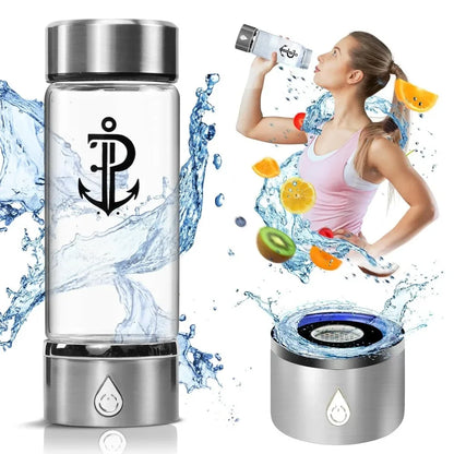 Hydrogen Water Bottle, with SPE PEM Technology Water Ionizer, Improve Water Quality in 3 Min, Suitable for Home, Office, Travel