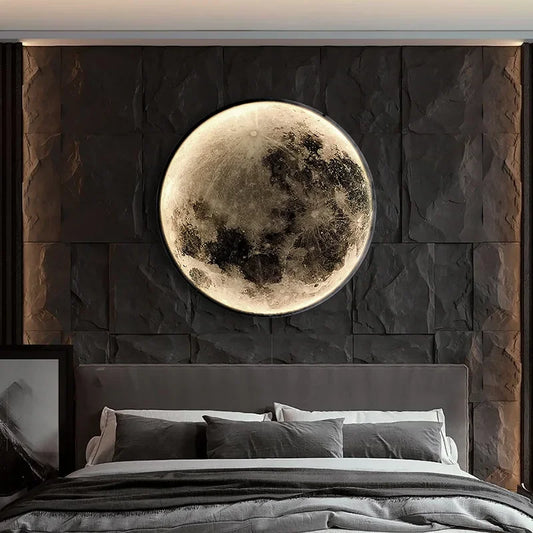 Novelty Led Moon Wall Lamp for Living Room Bedroom Planet Sconce Light Fixture Luminaire Home Decoration Indoor Free Shipping