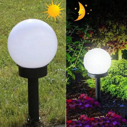 LED Solar Power Light IP65 Waterproof Outdoor Garden Street Trod Yard Lawn Lamp Road Courtyard Ground Landscape Lights Bulb