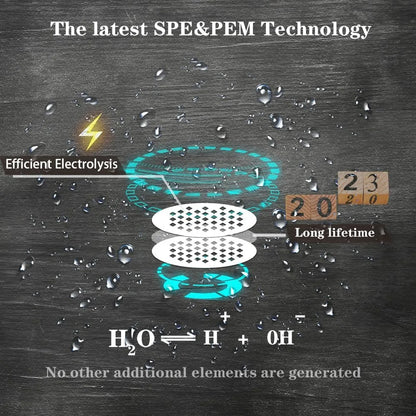 HHydrogen Water Bottle Ionizer with SPE & PEM Tech, Make Hydrogen Content To 800-1200 Ppb Forest Green