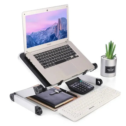 Portable Adjustable Folding Computer Desk Laptop Stand for TV bed PC Aluminum Alloy Laptop Table Stand Multifunctional  Lapdesk