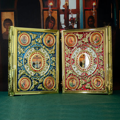 Gold Plated Orthodox  Holy Bible Book Cover