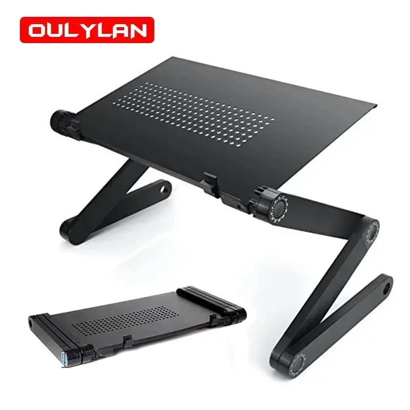 Portable Adjustable Folding Computer Desk Laptop Stand for TV bed PC Aluminum Alloy Laptop Table Stand Multifunctional  Lapdesk