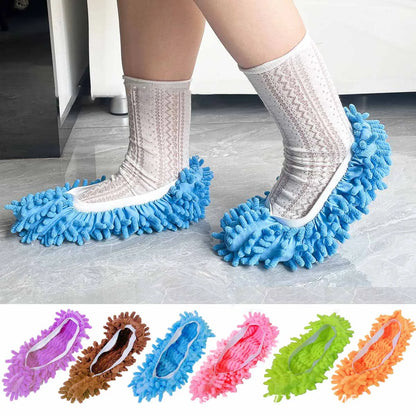 New Multifunction Floor Dust Cleaning Slippers Shoes Lazy Mopping Shoes Home Bathroom Floor Cleaning Micro Fiber Cleaning Shoes