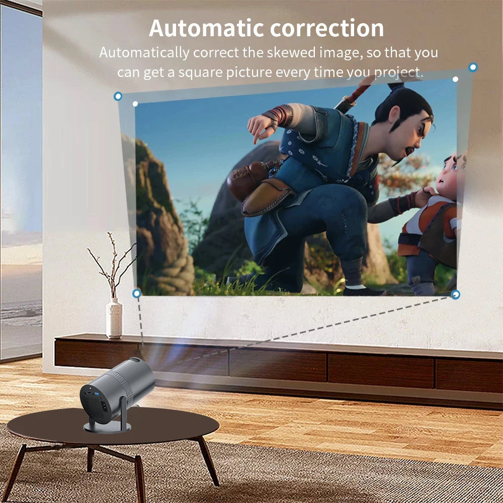 Salange Projector 4K Movie HD TV HDMI P300 Android 11 Wifi 200ANSI BT5.1 720P Office Home Theater Mini Portable Outdoor Cinema