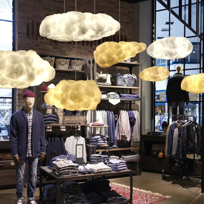 Modern Floating Cloud Led Pendant Light Living Dining Room Chandelier Lighting Bedroom Lampara Restaurant Hanging Lamp Luminaire