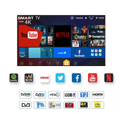 Flatscreen tv televizyon 4k android smart tv uk us 43inch television led flat tv 70 60 50 inch screen