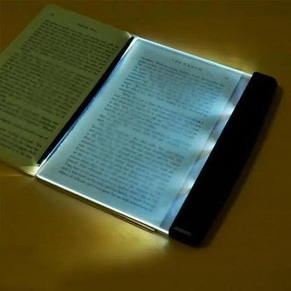 Flat Book Light Page Book Light for Reading In Bed At Night Clear LED Book Full Page Light Illuminator Panel Plate Lamp Board