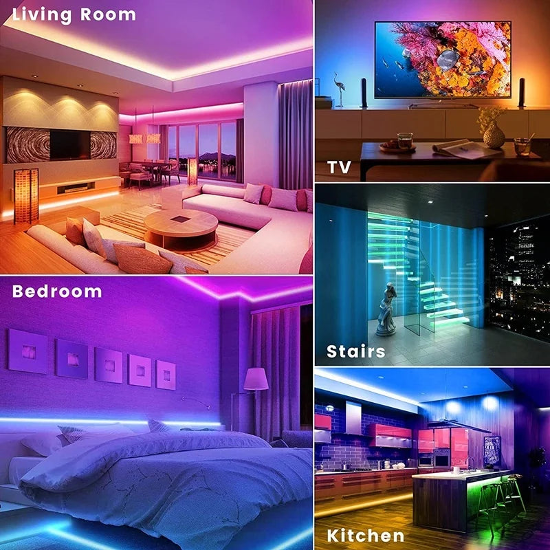 5V Usb Led Lights For Room 5050 Rgb Led Strip 5 10 Meter Diode Tape Gamer Decoration Ice String Bar Lighting Adhesive Led Ribbon