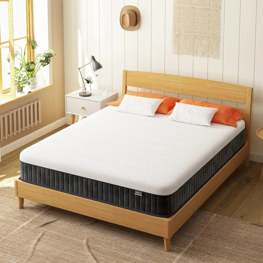 Firm Double Mattress, 10 Inch Memory Foam Full Size Mattress, Full Bed Mattress in a Box Pressure Relief & Firm Mattress