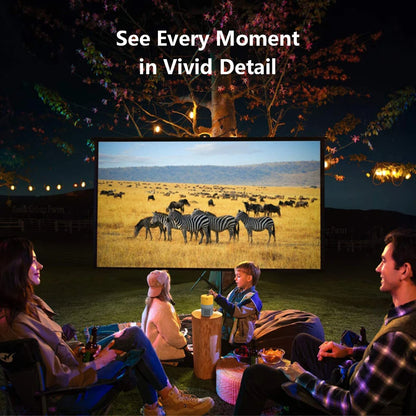 LED Mini Projector Living Room Bedroom HDMI-Compatible Remote Control Video Projection Machine Black White US Plug