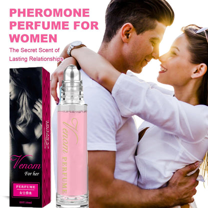 Pheromone women's roll-on perfume, fresh and natural, natural long-lasting light fragrance, women's fragrance oil, stimulating aromatherapy essential oil for men and women